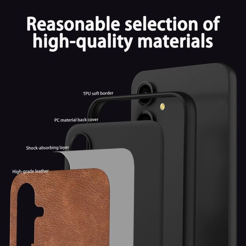 Futerały Samsung Galaxy A55 5g Etui Na Telefon Efekt Skóry W Stylu Retro