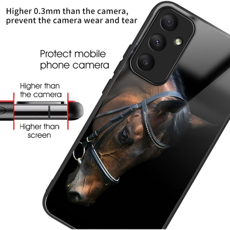 Futerały Samsung Galaxy A55 5g Etui Na Telefon Głowa Konia Ze Szkła Hartowanego