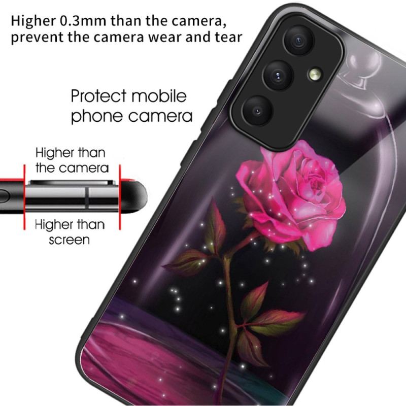 Futerały Samsung Galaxy A55 5g Etui Na Telefon Różowe Szkło Hartowane