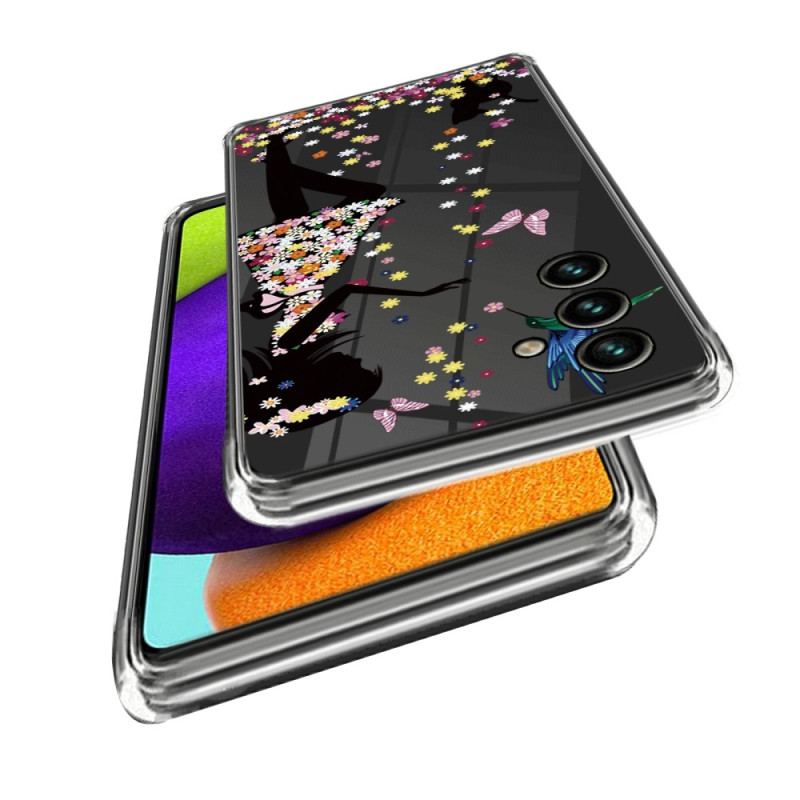 Futerały Samsung Galaxy A55 5g Etui Na Telefon Z Nadrukiem - Kwietna Wróżka