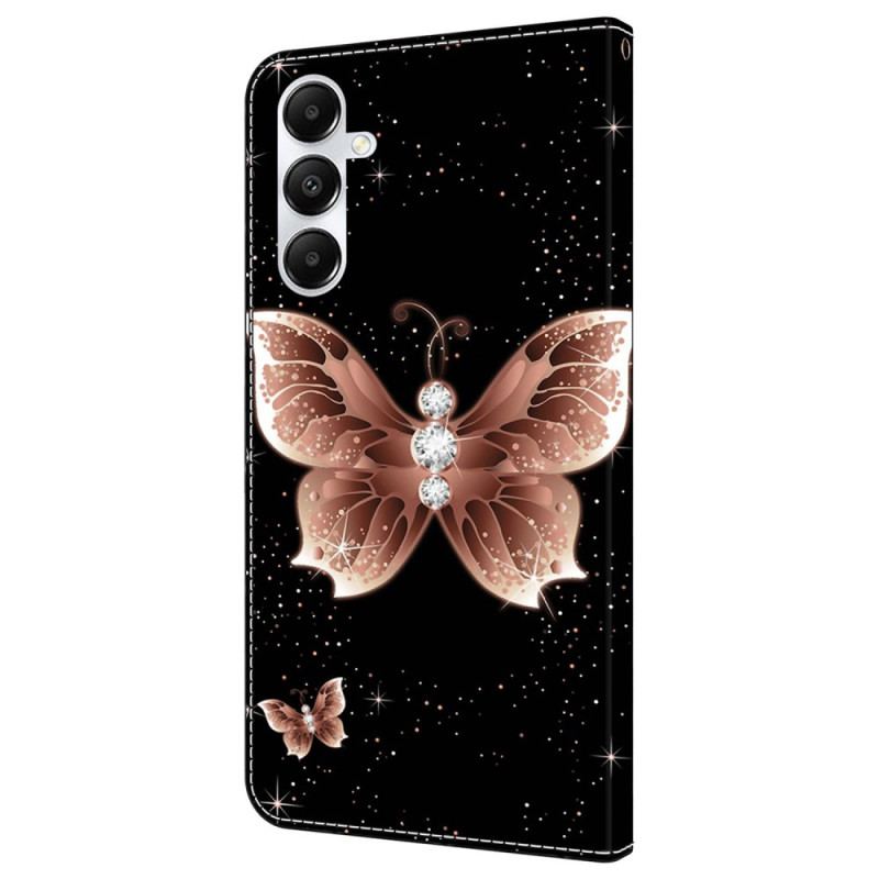 Pokrowce Samsung Galaxy A55 5g Różowy Diamentowy Motyl