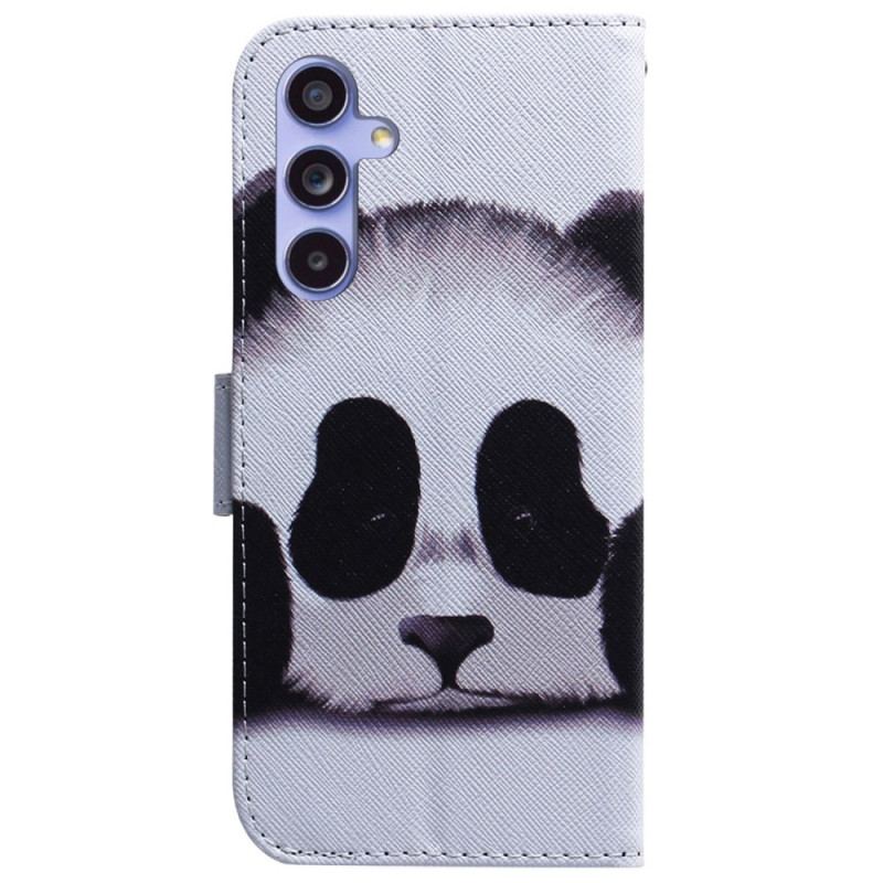 Skórzany Futerał Samsung Galaxy A55 5g Etui Na Telefon Panda