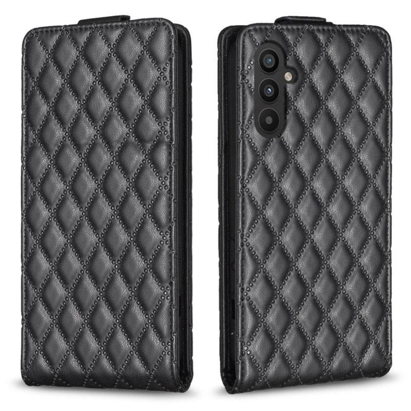 Skórzany Futerał Samsung Galaxy A55 5g Etui Na Telefon Pikowana Pionowa Klapa