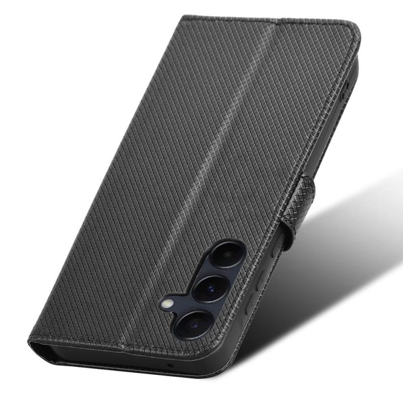 Skórzany Futerał Samsung Galaxy A55 5g Etui Na Telefon Teksturowany Pasek
