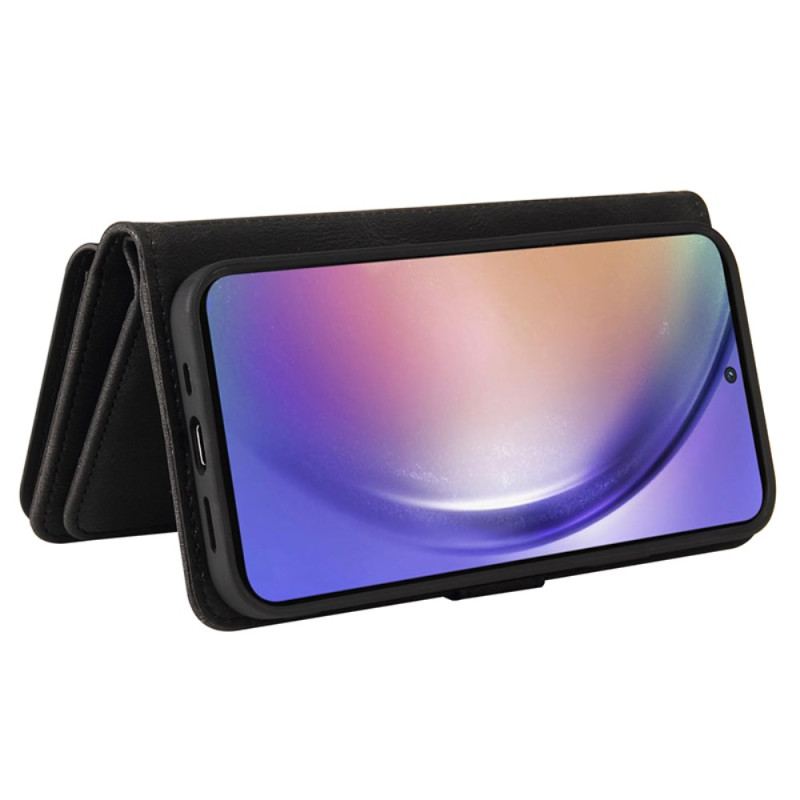Skórzany Futerał Samsung Galaxy A55 5g Etui Na Telefon Wielofunkcyjny Pasek