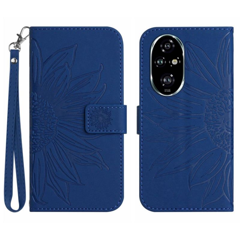 Etui Folio Do Honor 200 Pro Nadruk Słonecznika Z Paskiem