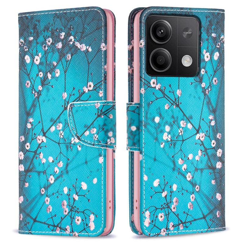 Etui Folio Do Xiaomi Redmi Note 13 5g Kwiat Śliwy