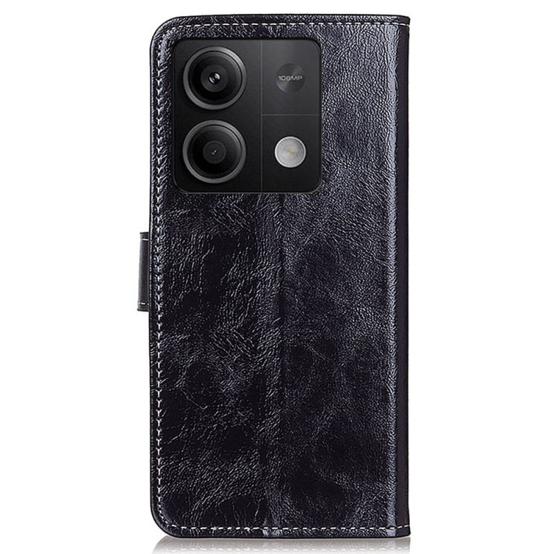 Etui Folio Do Xiaomi Redmi Note 13 5g Tekstura Lakierowana
