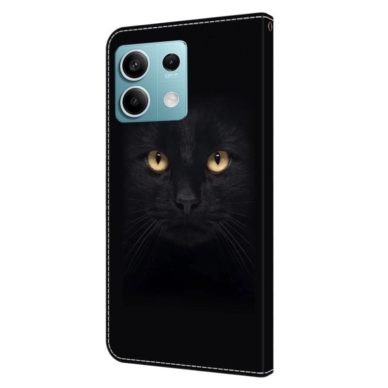 Etui Folio Xiaomi Redmi Note 13 5g CZarny Kot Etui Ochronne