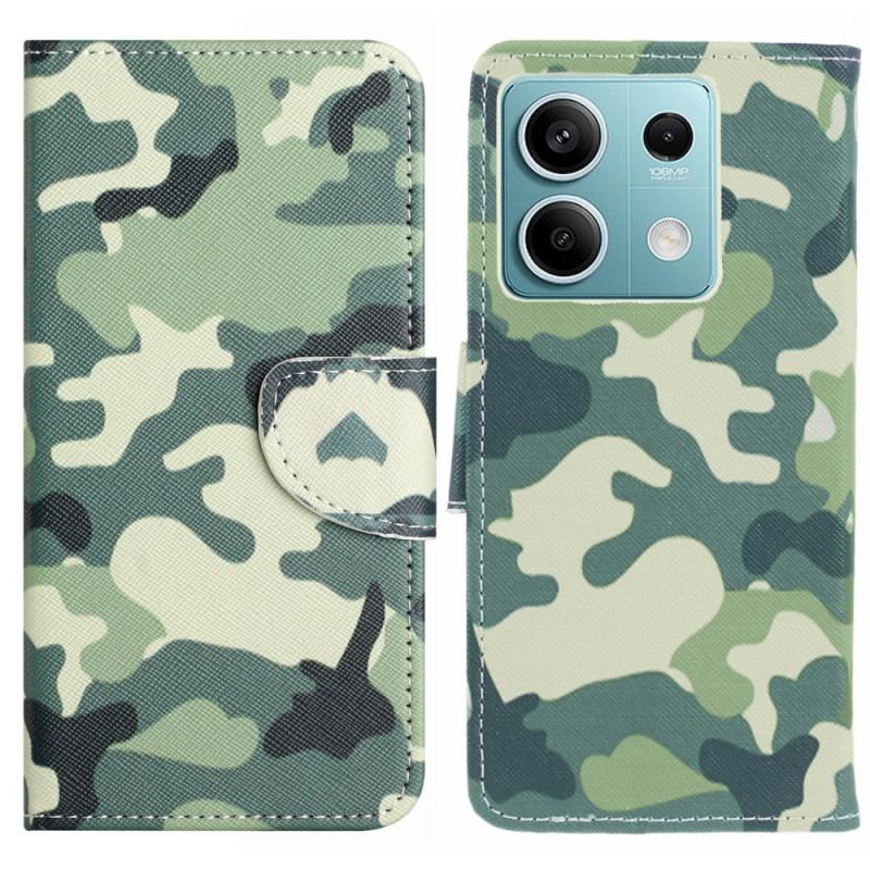Etui Folio Xiaomi Redmi Note 13 5g Kamuflaż Etui Ochronne