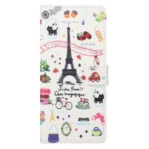 Etui Folio Xiaomi Redmi Note 13 5g Kocham Paryż Etui Ochronne