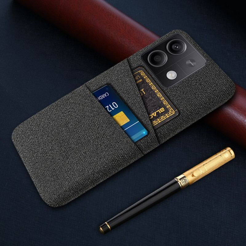 Etui Xiaomi Redmi Note 13 5g Podwójne Etui Na Karty Z Tkaniny Etui Ochronne