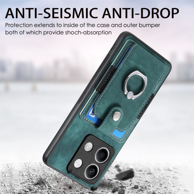 Etui Xiaomi Redmi Note 13 5g Uchwyt Na Kartę I Obrotowy Pierścień Etui Ochronne