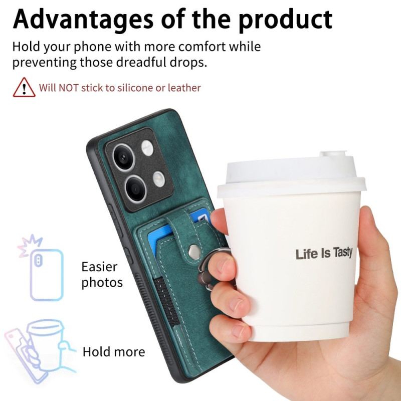 Etui Xiaomi Redmi Note 13 5g Uchwyt Na Kartę I Obrotowy Pierścień Etui Ochronne
