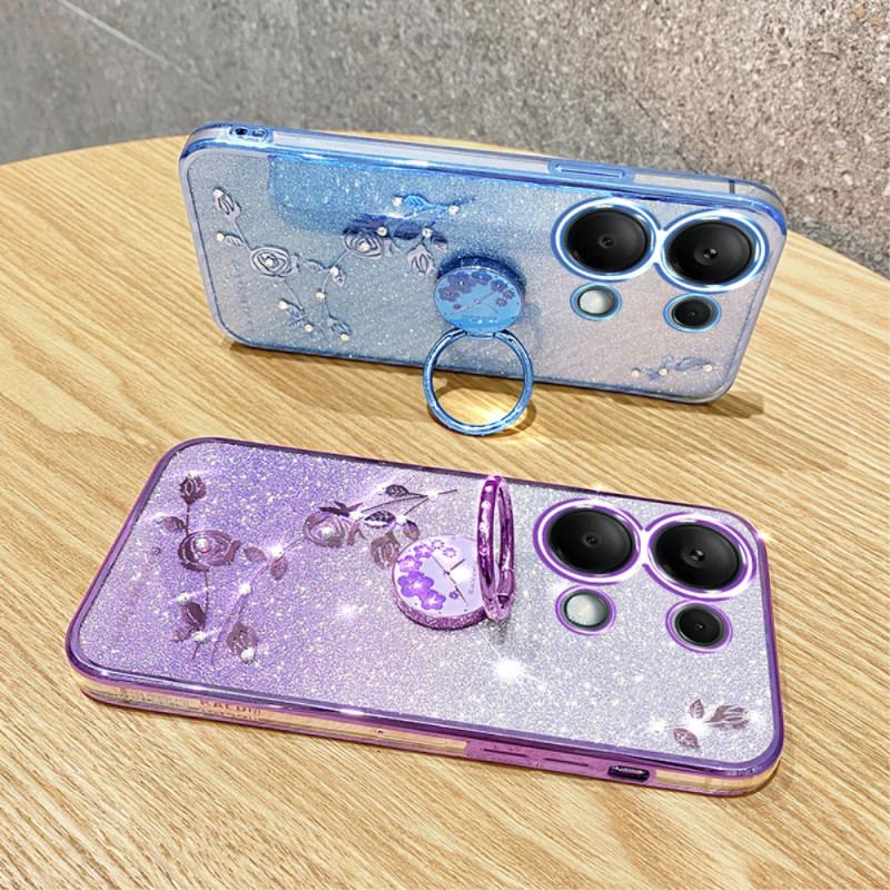 Etui Xiaomi Redmi Note 13 5g Wsparcie Dla Brokatu I Kryształków Kadem Etui Ochronne