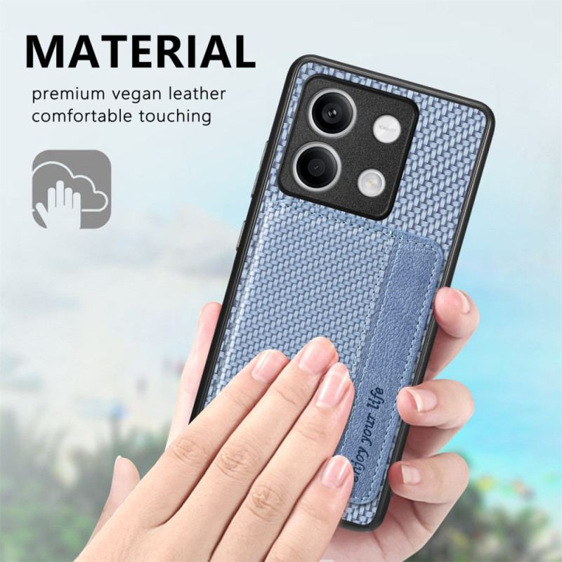 Futerały Xiaomi Redmi Note 13 5g Etui Na Telefon Etui Na Karty Z Teksturą Włókna Węglowego