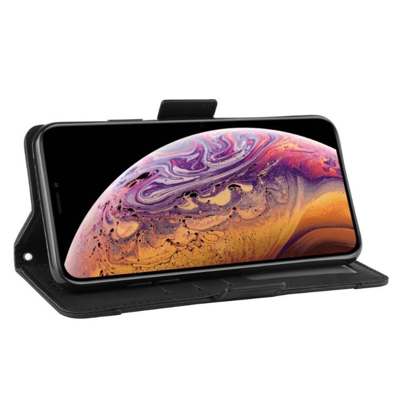 Skórzany Futerał do iPhone XS Max Anti-fall Premium Z Posiadaczem Karty