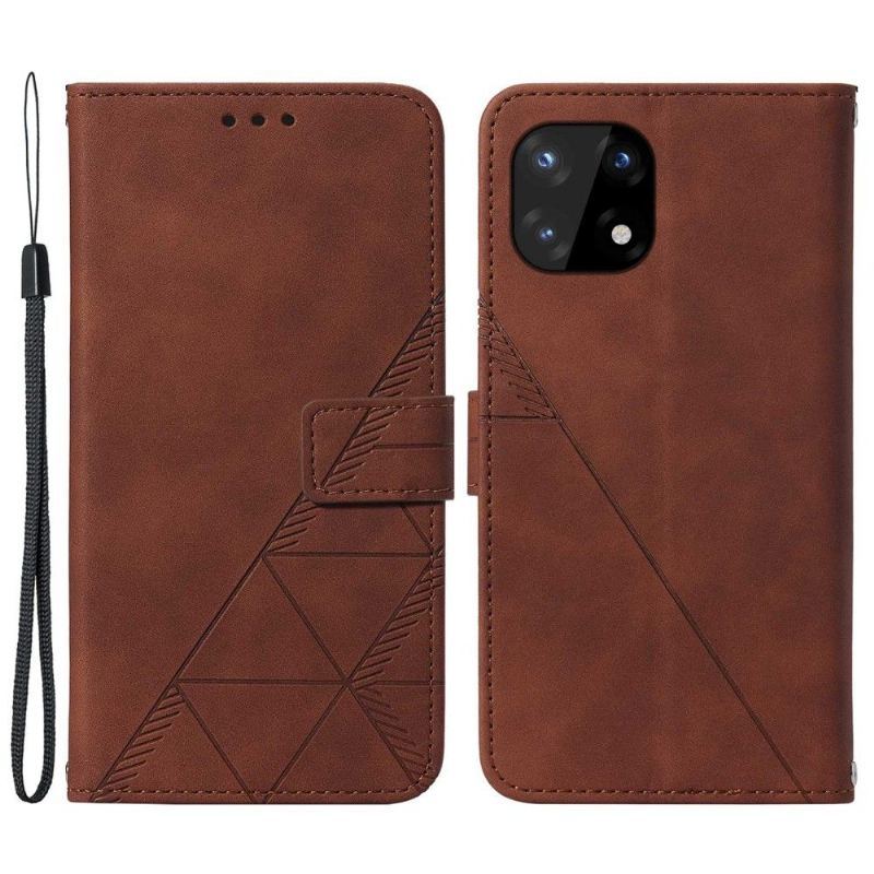 Etui Na Telefon Pokrowce do OnePlus 10 Pro Biznes Skórzany Efekt Geometryczny Wzór