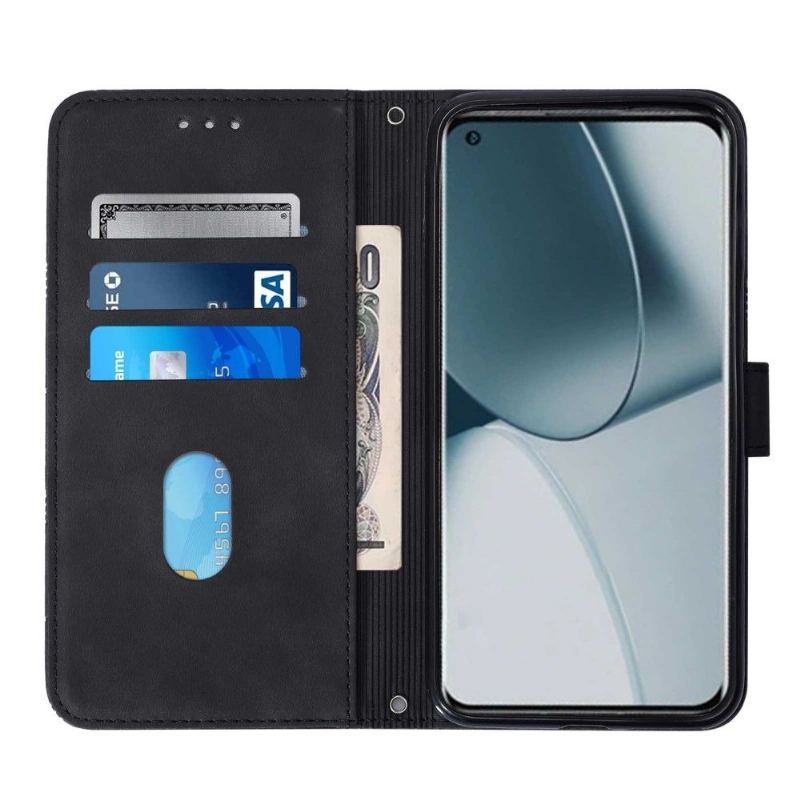 Etui Na Telefon Pokrowce do OnePlus 10 Pro Biznes Skórzany Efekt Geometryczny Wzór