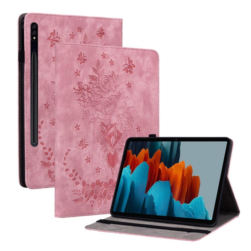Etui Samsung Galaxy Tab S9 Plus Motyle I Róże