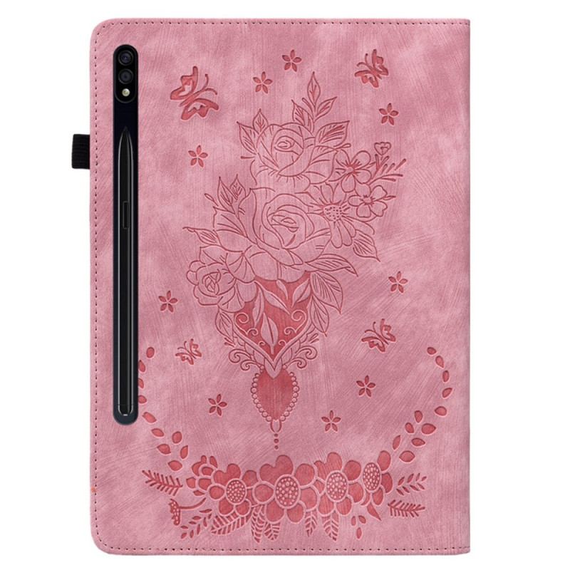Etui Samsung Galaxy Tab S9 Plus Motyle I Róże