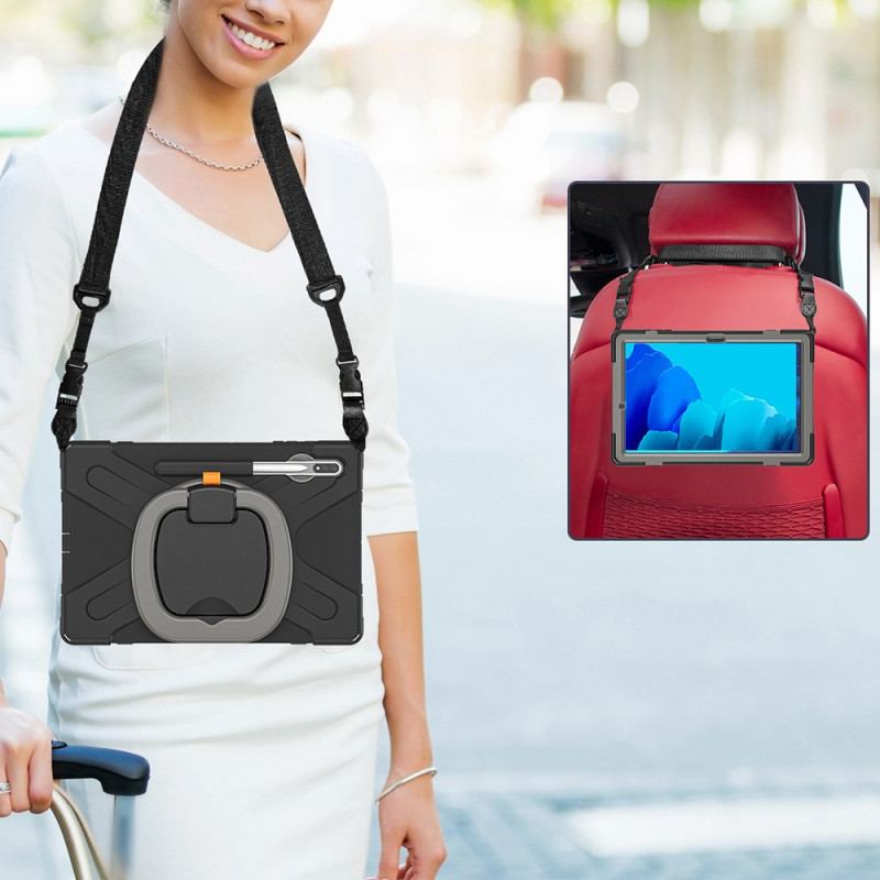 Etui Samsung Galaxy Tab S9 Plus Obrotowy Stojak Z Paskiem