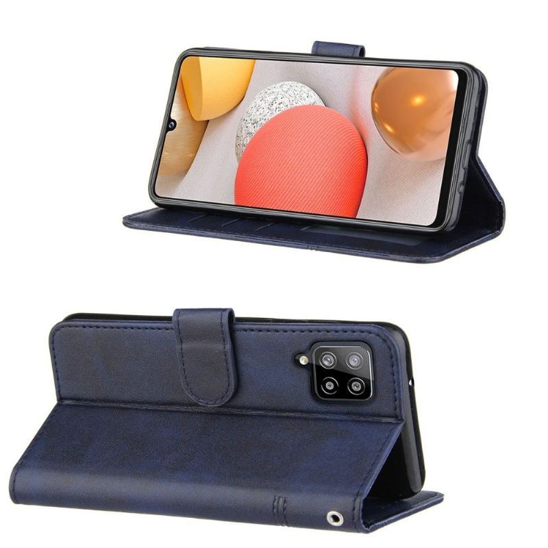Etui Folio do Samsung Galaxy A42 5G Linie Efekt Skóry