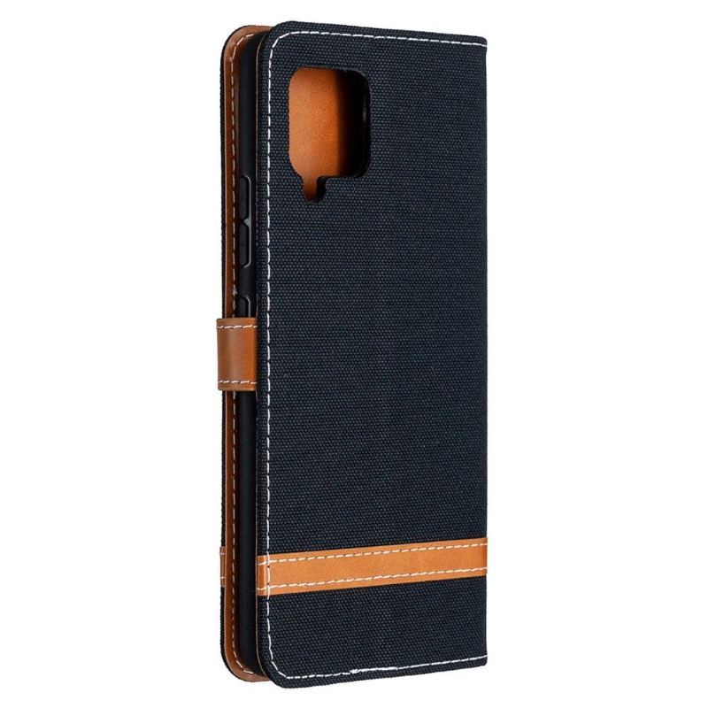 Etui Folio do Samsung Galaxy A42 5G Pokrowiec Z Tkaniny