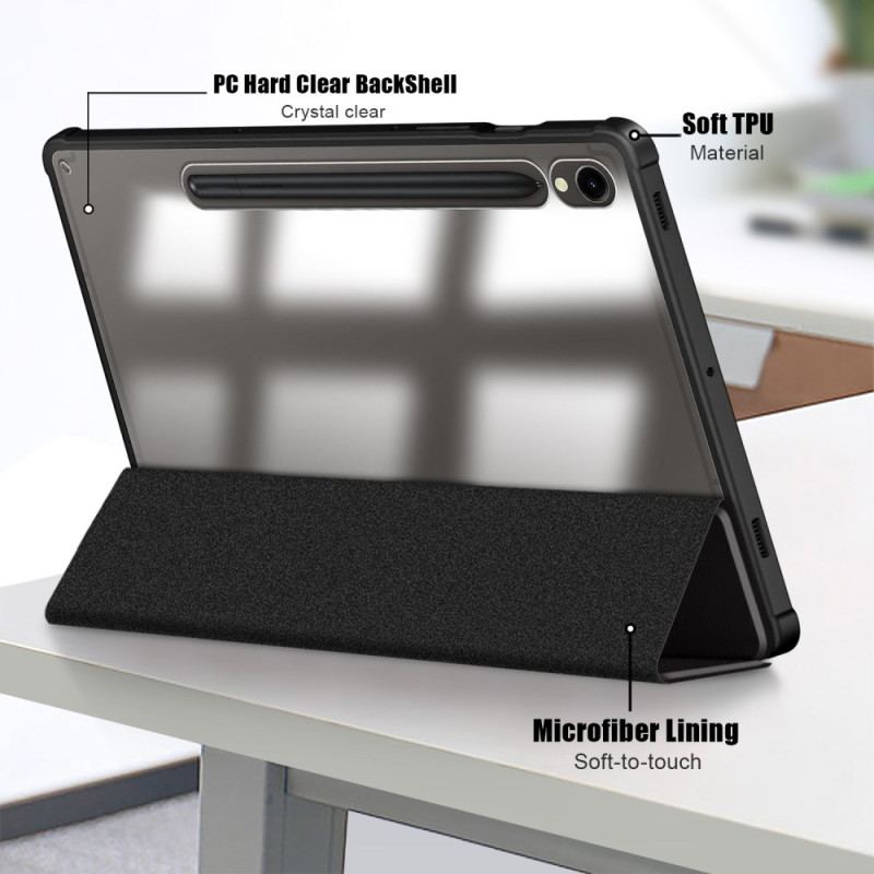 Samsung Galaxy Tab S9 Nie Dotykaj Mnie Przezroczysty Uchwyt Na Rysik Z Tyłu
