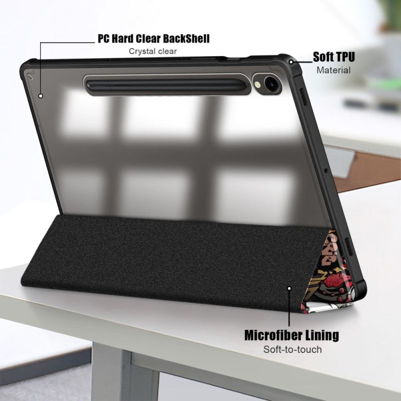 Samsung Galaxy Tab S9 Przezroczysty Uchwyt Na Rysik W Kolorze Graffiti