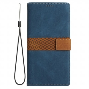 Etui Folio Do Google Pixel 8 Pro Fryz Z Paskiem