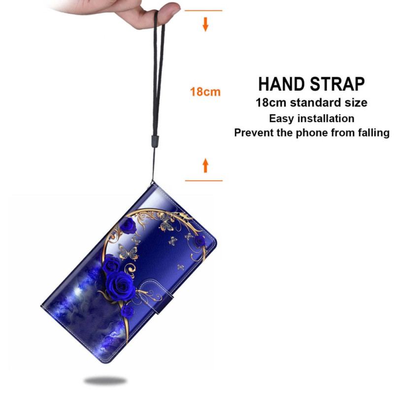Etui Folio Google Pixel 8 Pro Cenne Motyle Z Paskiem