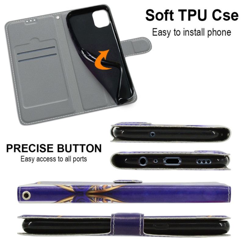Etui Folio Google Pixel 8 Pro Cenne Motyle Z Paskiem