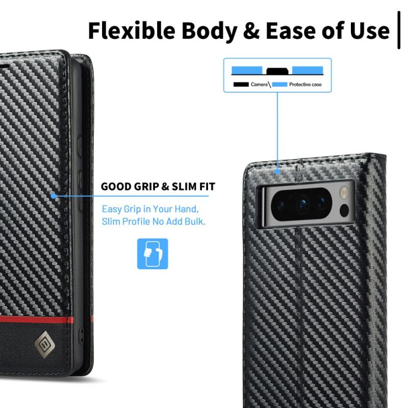 Flip Kotelot Do Google Pixel 8 Pro Włókno Węglowe Lc.imeeke