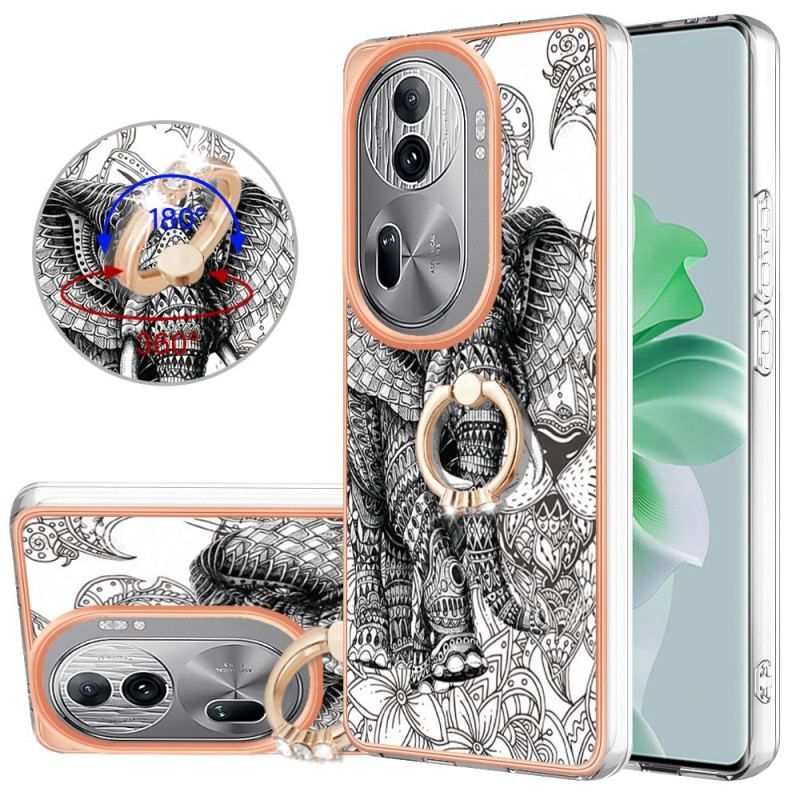 Etui Do Oppo Reno 11 Pro 5g Pierścień Wsparcia Totemu Słonia