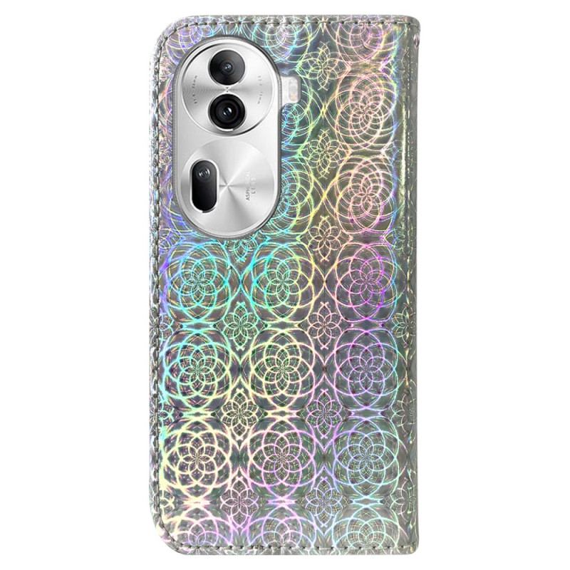 Etui Folio Oppo Reno 11 Pro 5g Styl Dyskotekowy Na Ramiączkach