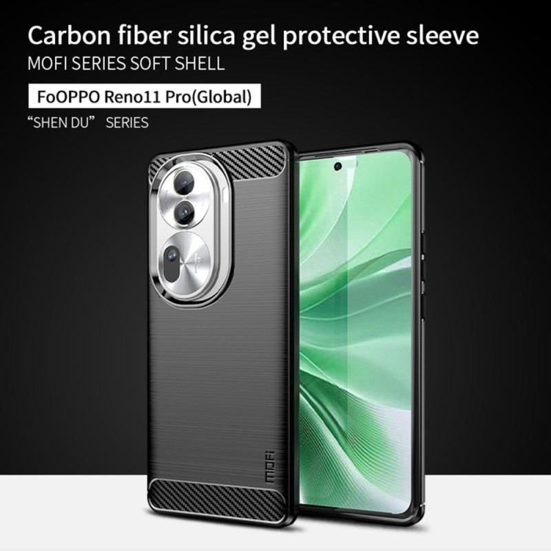 Etui Oppo Reno 11 Pro 5g Szczotkowane Włókno Węglowe Mofi