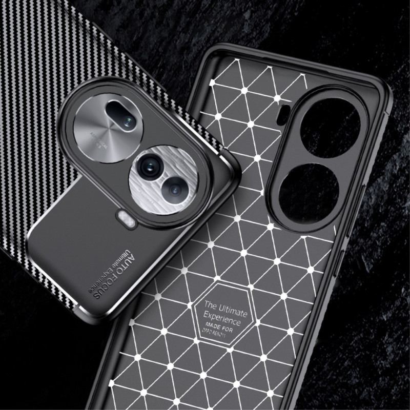 Etui Oppo Reno 11 Pro 5g Tekstura Włókna Węglowego Etui Ochronne