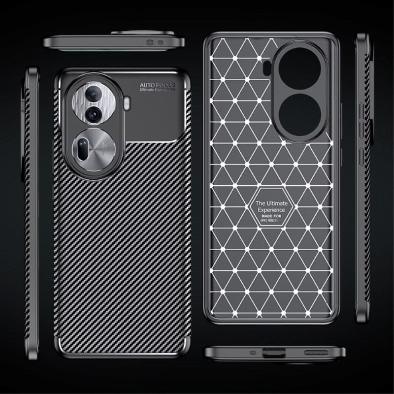 Etui Oppo Reno 11 Pro 5g Tekstura Włókna Węglowego Etui Ochronne