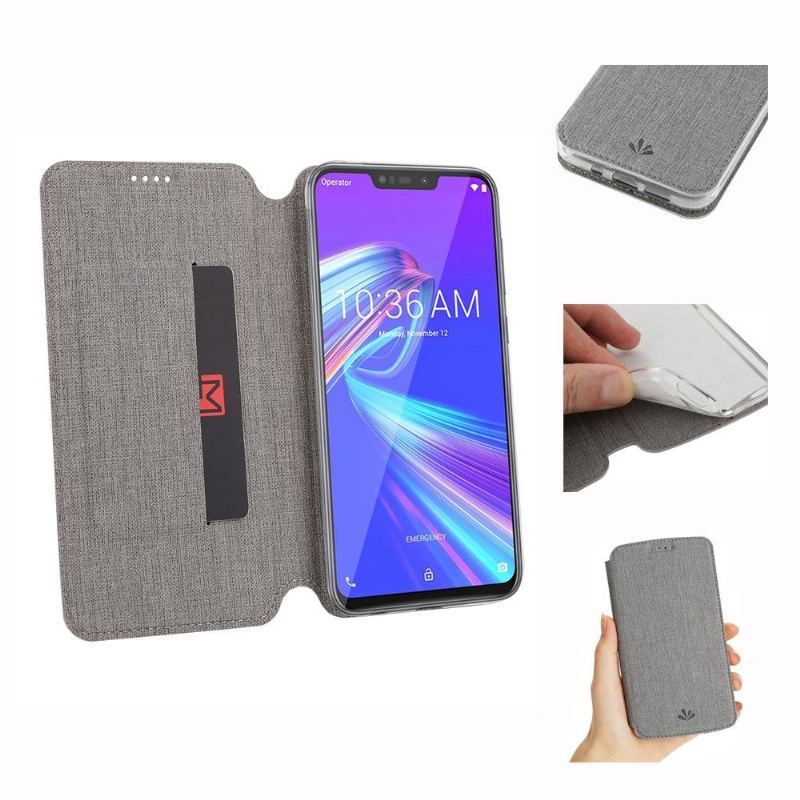 Etui do Asus Zenfone Max M2 Anti-fall Obsługa Teksturowanych Nawiasów Klamrowych