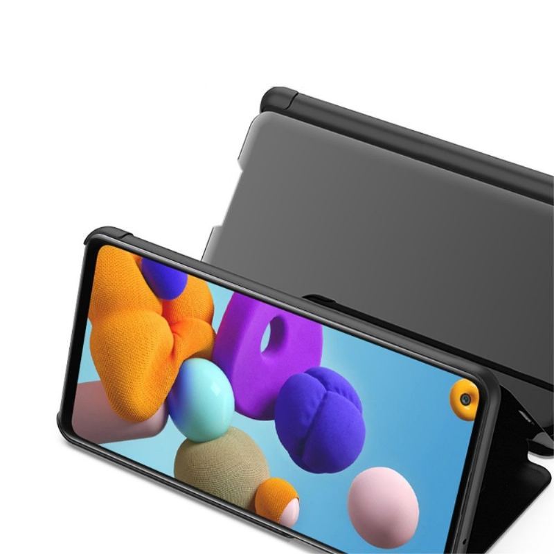 Etui do Samsung Galaxy A21s Classic Etui Folio Efekt Lustra
