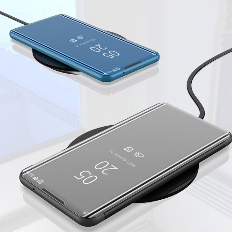 Etui do Samsung Galaxy A21s Classic Etui Folio Efekt Lustra