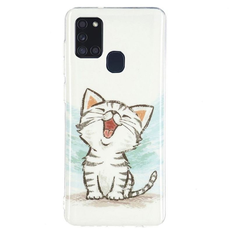 Etui do Samsung Galaxy A21s Fluorescencyjna Treść Czatu
