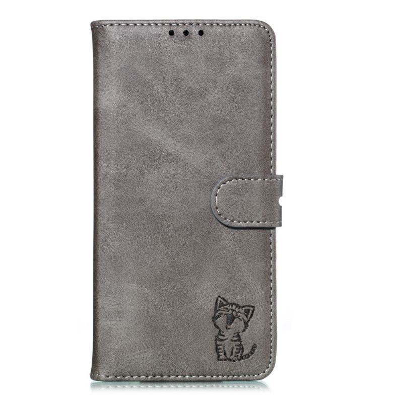 Etui Folio do Samsung Galaxy A21s Kociak Ze Skóry