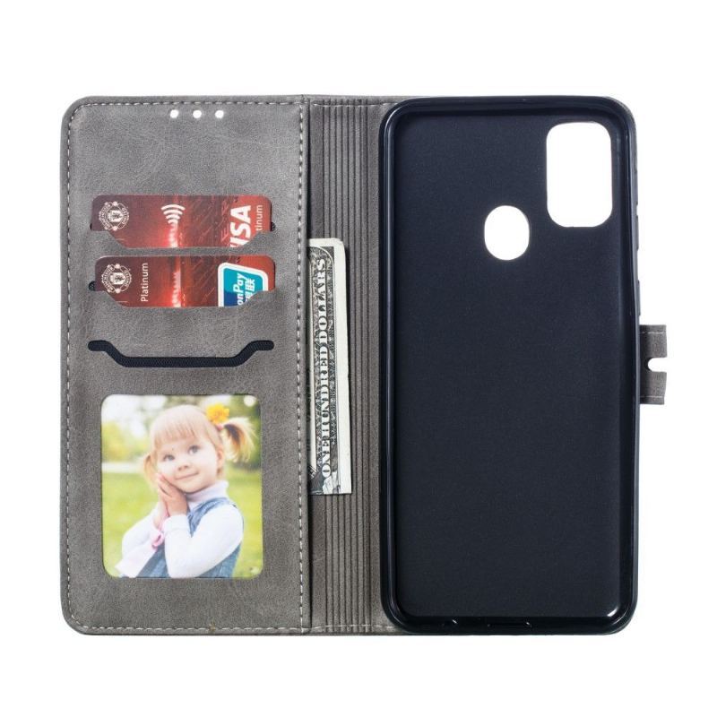 Etui Folio do Samsung Galaxy A21s Kociak Ze Skóry