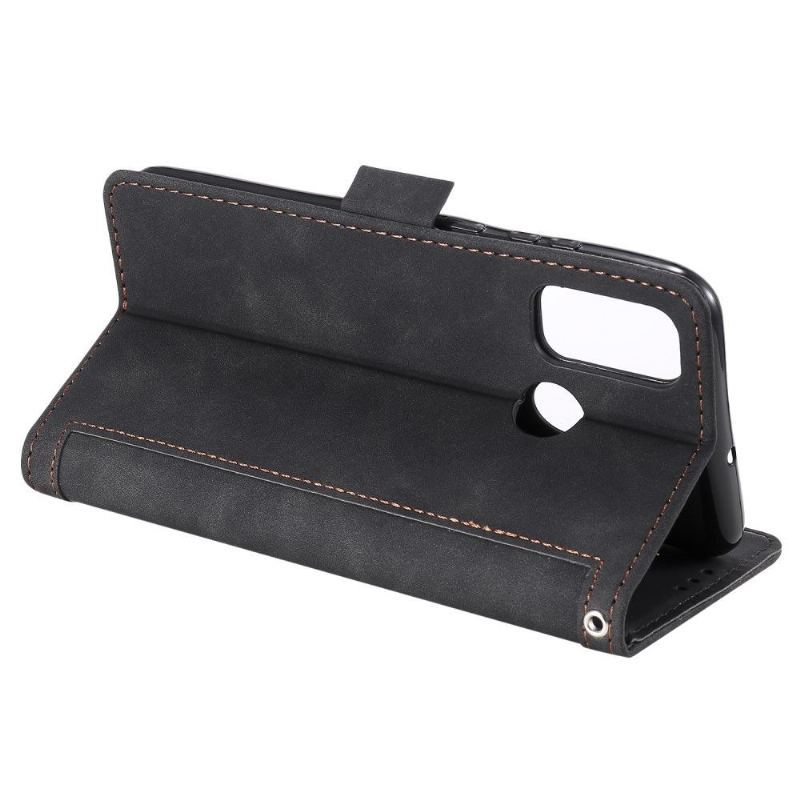 Etui Folio do Samsung Galaxy A21s z Łańcuch Vintage Posiadacz Karty