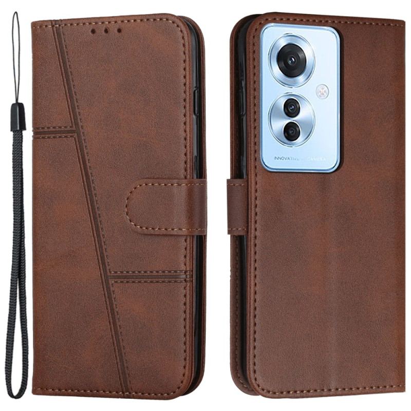 Etui Folio Do Oppo Reno 11f 5g Biznes W Lanière