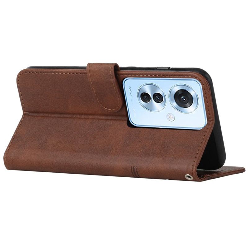 Etui Folio Do Oppo Reno 11f 5g Biznes W Lanière