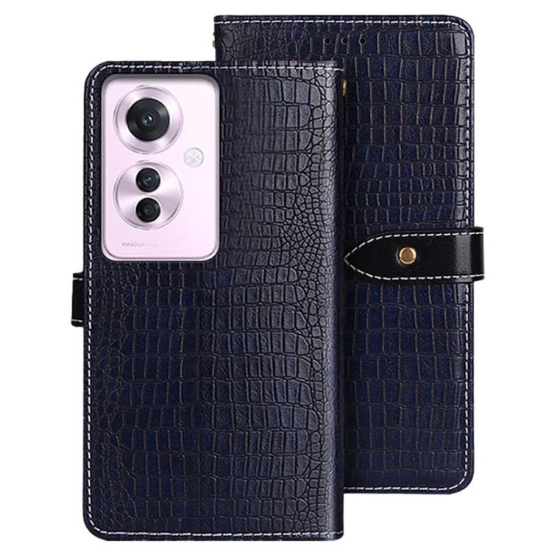 Etui Folio Oppo Reno 11f 5g Krokodylowy Styl Idewei Etui Ochronne
