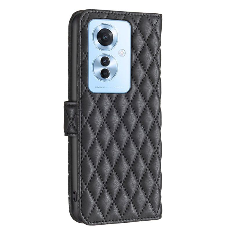 Etui Folio Oppo Reno 11f 5g Pikowana Binfen Kolor